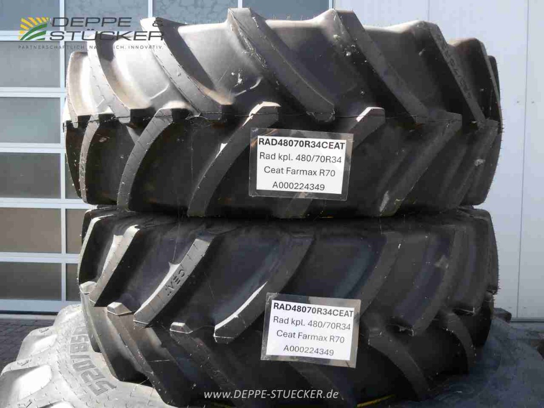 Ceat 480/70R34 / 520/85R46 CEAT Farmax gebraucht – Komplettradsatz – Baujahr 2024 – Produktbild 3