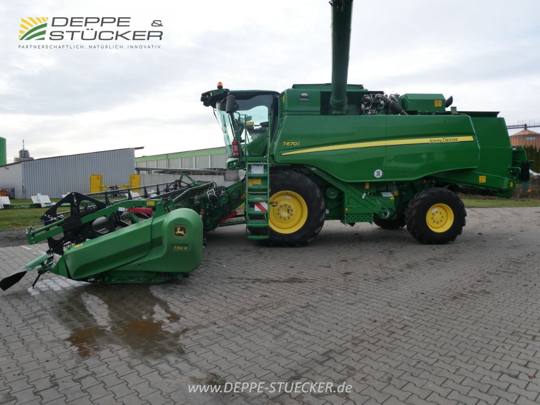 John Deere T670 mit 730X gebraucht – Mähdrescher – Baujahr 2023 – Produktbild 8